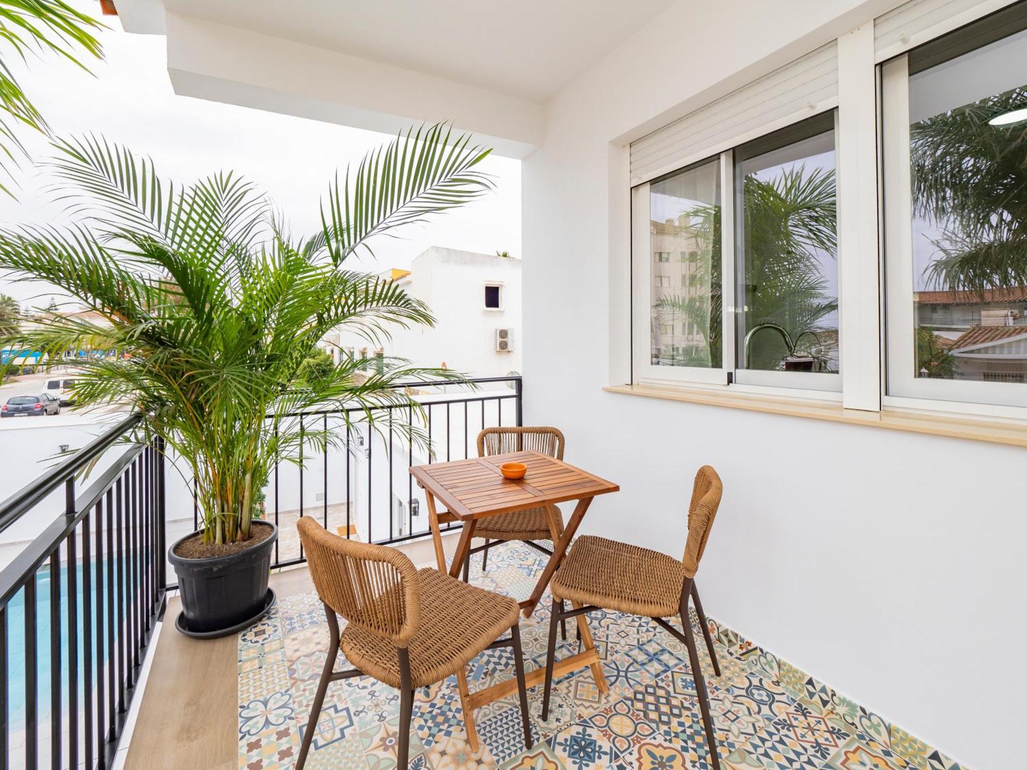 Apartamento 1 dormitorio con vistas al mar y terraza
