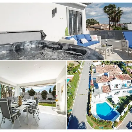 Villa Encantadora Junto A La Playa En Los Monteros Con Seguridad 24 Horas-2