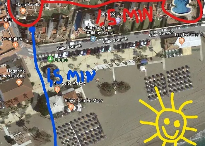 1½ Min. Walk From The Beach Mijas